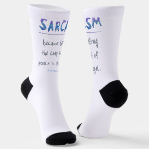 SlipperyJoe's sarcasm polished metal illusion high Socks