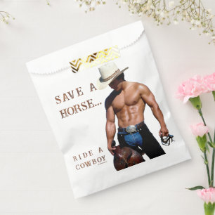 SlipperyJoe's save horse ride straw cowboy hat mus Favour Bag