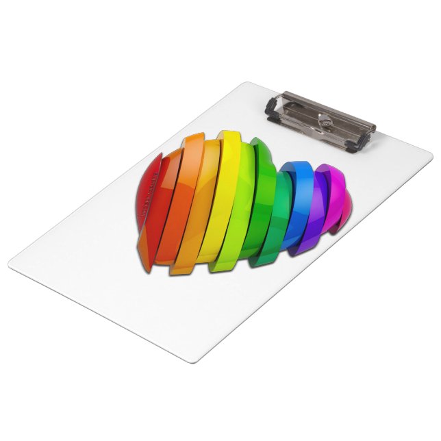 SlipperyJoe's sculptural three‑dimensional heart b Clipboard (Angled)