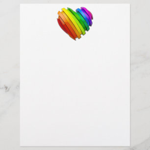 SlipperyJoe's sculptural three‑dimensional heart b Custom Letterhead