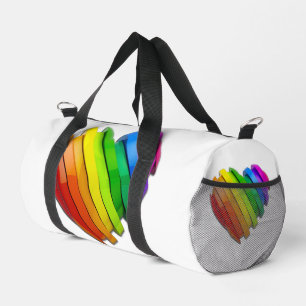 SlipperyJoe's sculptural three‑dimensional heart b Duffle Bag
