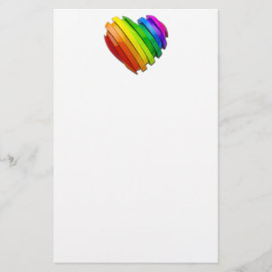 SlipperyJoe's sculptural three‑dimensional heart b Stationery