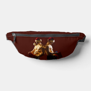 SlipperyJoe's shirtless men back-to-back Christmas Bum Bags