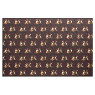 SlipperyJoe's shirtless men back-to-back Christmas Fabric