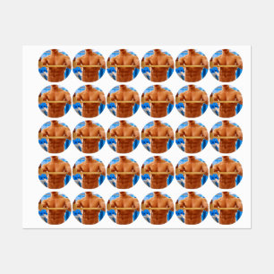 SlipperyJoe's shirtless muscular man abs chest sho