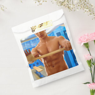 SlipperyJoe's shirtless muscular man abs chest sho Favour Bag