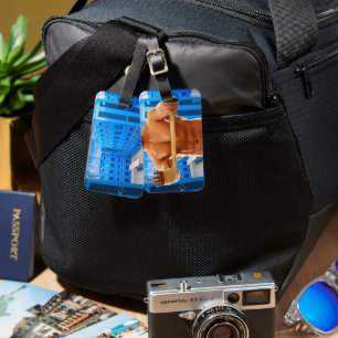 SlipperyJoe's shirtless muscular man abs chest sho Luggage Tag