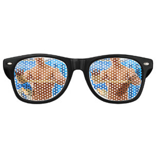 SlipperyJoe's shirtless muscular man abs chest sho Retro Sunglasses
