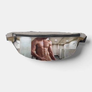 SlipperyJoe's shirtless muscular man torso sixpack Bum Bags