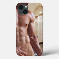 SlipperyJoe's shirtless muscular man torso sixpack