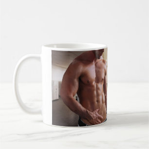 SlipperyJoe's shirtless muscular man torso sixpack Coffee Mug