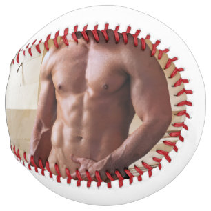 SlipperyJoe's shirtless muscular man torso sixpack Softball