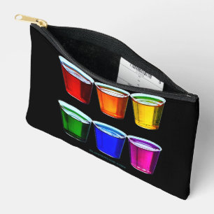SlipperyJoe's shot glasses liquid pride colours ce Accessory Pouch
