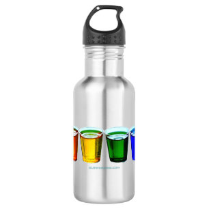 SlipperyJoe's shot glasses six cups arranged horiz 532 Ml Water Bottle