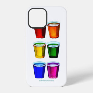 SlipperyJoe's shot glasses six cups arranged horiz iPhone 12 Pro Case