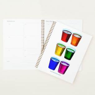 SlipperyJoe's shot glasses six cups arranged horiz Planner
