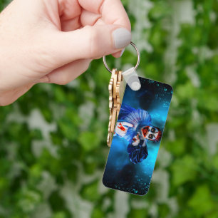 SlipperyJoe's sinister Halloween clown figure smea Key Ring