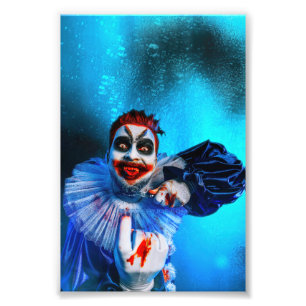 SlipperyJoe's sinister Halloween clown figure smea Photo Print
