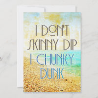 SlipperyJoe's Skinny Dip Chunky Dunk clear blue wa