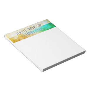 SlipperyJoe's Skinny Dip Chunky Dunk clear blue wa Notepad