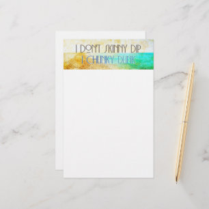 SlipperyJoe's Skinny Dip Chunky Dunk clear blue wa Stationery