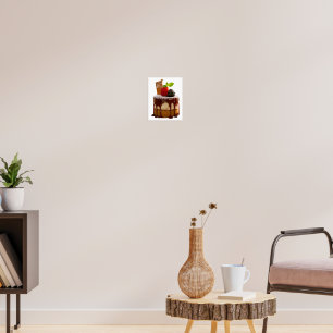 SlipperyJoe's small elegant cylindrical dessert sm Poster