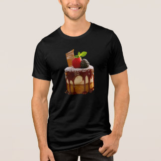 SlipperyJoe's small elegant cylindrical dessert sm Tri-Blend Shirt