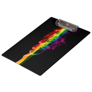 SlipperyJoe's smoke vivid rainbow-colours celebrat Clipboard