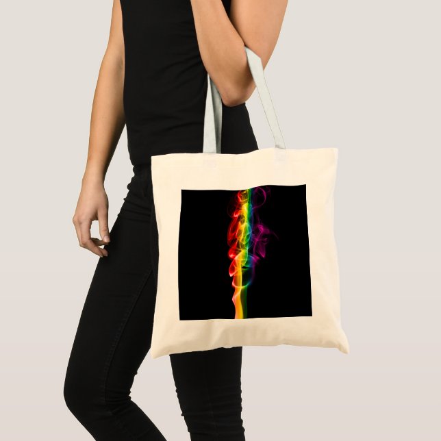 SlipperyJoe's smoke vivid rainbow-colours celebrat Tote Bag (Front (Product))
