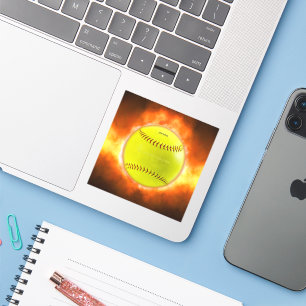 SlipperyJoe's softball on fire flames fireball ras