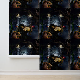SlipperyJoe's spooky Halloween scary woods large i Wallpaper