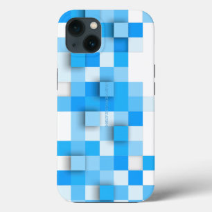 SlipperyJoe's squares artwork mosaic modern three- iPhone 13 Case