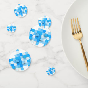 SlipperyJoe's squares artwork mosaic modern three- Confetti