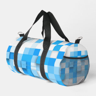 SlipperyJoe's squares artwork mosaic modern three- Duffle Bag