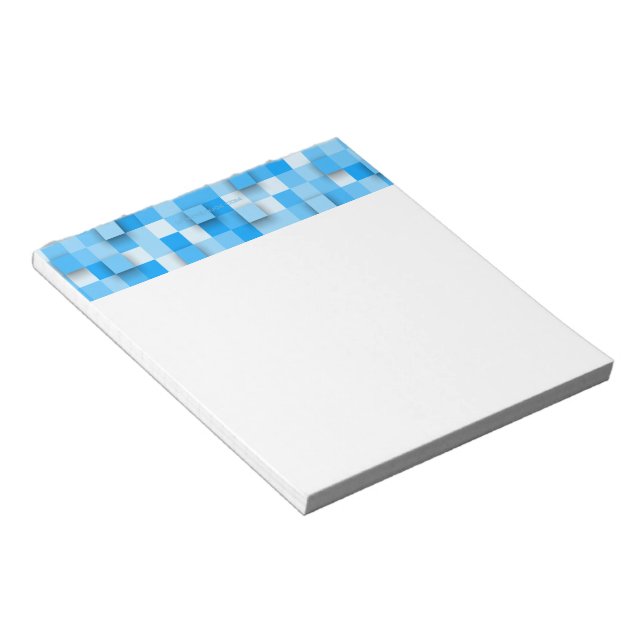 SlipperyJoe's squares artwork mosaic modern three- Notepad (Angled)