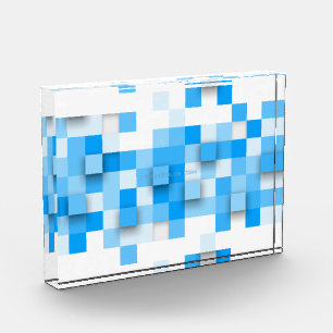 SlipperyJoe's squares artwork mosaic modern three- Photo Block