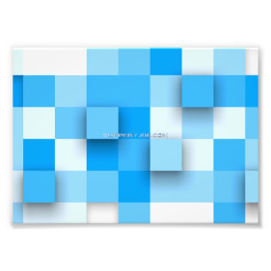 SlipperyJoe's squares artwork mosaic modern three- Photo Print