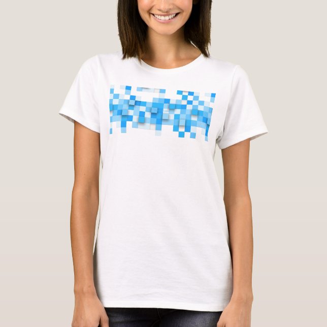 SlipperyJoe's squares artwork mosaic modern three- T-Shirt (Front)