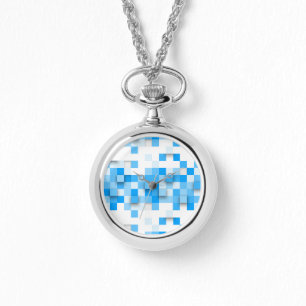 SlipperyJoe's squares artwork mosaic modern three- Watch