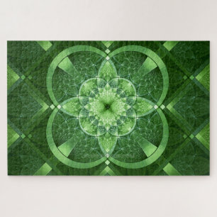 SlipperyJoe's St. Patrick's Day Fractal LGBTQIA vo Jigsaw Puzzle
