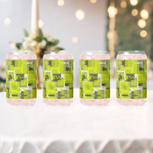SlipperyJoe's St. Patrick's Day green Irish modern Can Glass