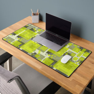 SlipperyJoe's St. Patrick's Day green Irish modern Desk Mat
