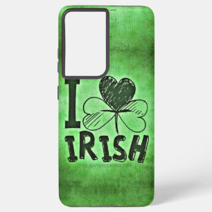 SlipperyJoe's St. Patrick's Day Irish three-leaf c Samsung Galaxy Case