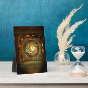 SlipperyJoe's steampunk-themed New Year round meta Plaque