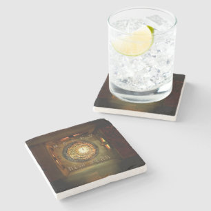 SlipperyJoe's steampunk-themed New Year round meta Stone Coaster