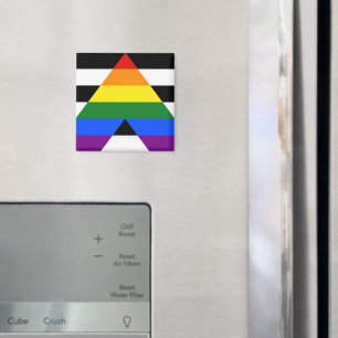 SlipperyJoe's Straight Ally Flag gay gifts LGBTQIA Magnet
