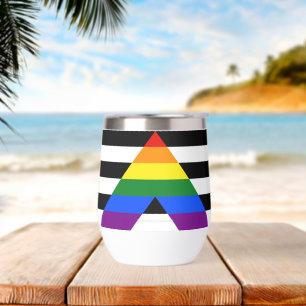 SlipperyJoe's straight ally flag smooth rainbow gr
