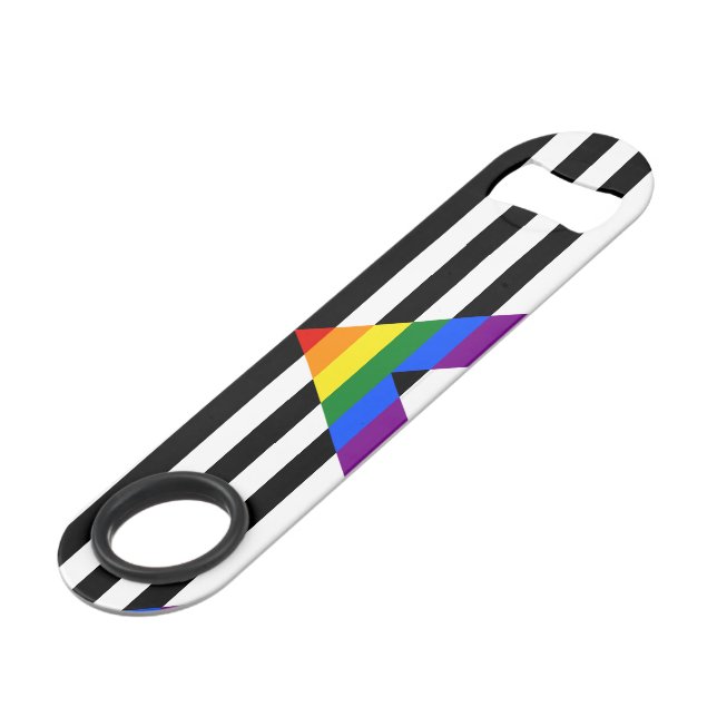 SlipperyJoe's straight ally flag smooth rainbow gr (Back Angled)
