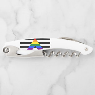 SlipperyJoe's straight ally flag smooth rainbow gr Corkscrew