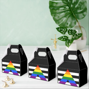 SlipperyJoe's straight ally flag smooth rainbow gr Favour Box